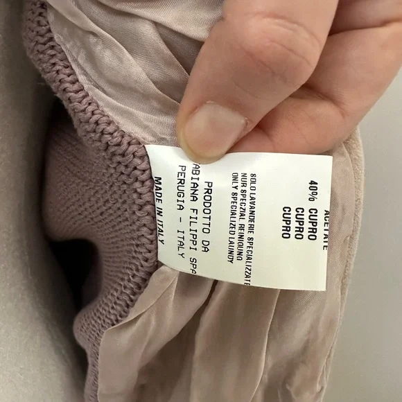 Fabiana Filippi two-tone chamois leather and cotton, waist cut jacket - Picture 15 of 16